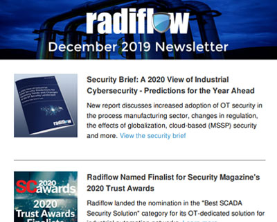 Radiflow Newsletter, Dec 2019