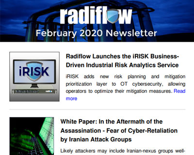 Radiflow Newsletter, February 2020