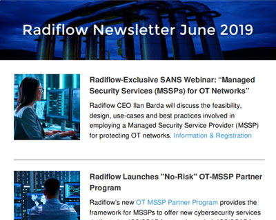 Radiflow Newsletter, June 2019
