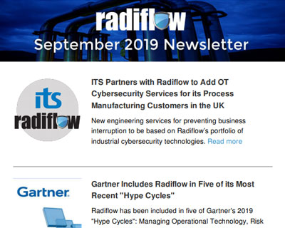 Radiflow Newsletter, Sept 2019
