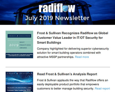 Radiflow Newsletter, July 2019