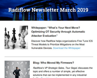 Radiflow Newsletter, March 2019