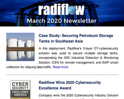 Radiflow Newsletter, March 2020