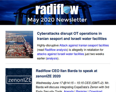 Radiflow Newsletter, May 2020